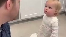 (Question-based): Who Did This? Baby's Epic Response to Spilled Milk Mess!