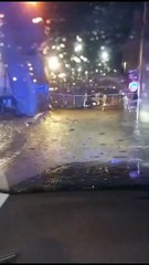 Lluvias torrenciales en Mora de Ebro (Tarragona)