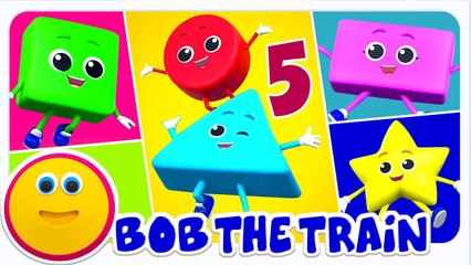 Five Little Shapes | Learning Shapes Song for Kids | Zebra Nursery Rhymes | Fun Preschool Learning Video