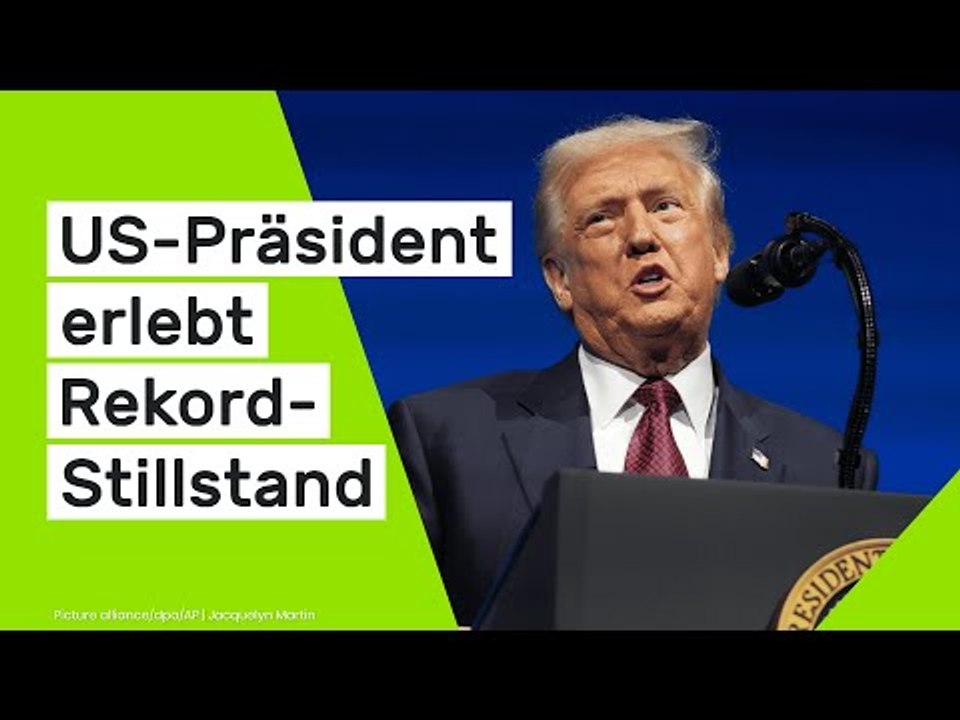 Donald Trump: Machtkampf in Washington - US-Präsident erlebt Rekord-Stillstand