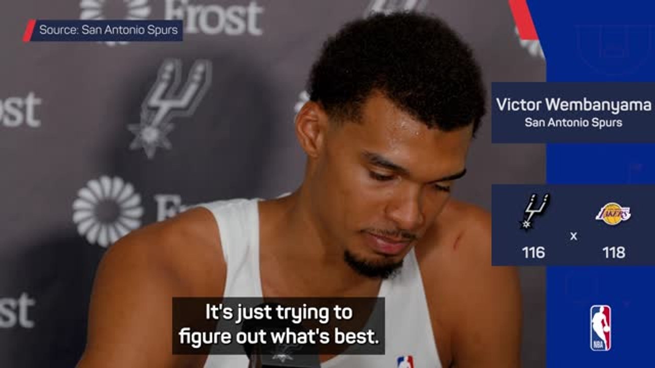 Wemby unfazed by Spurs' two-game skid