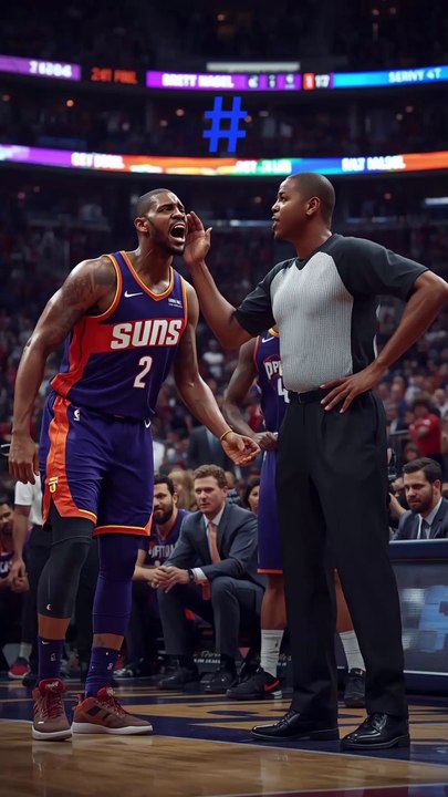 Suns' Livers unsuccessfully tried to stop Brooks' 4th quarter technical.