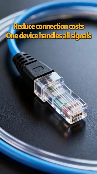 Reduce connection costs. One device handles all signals.