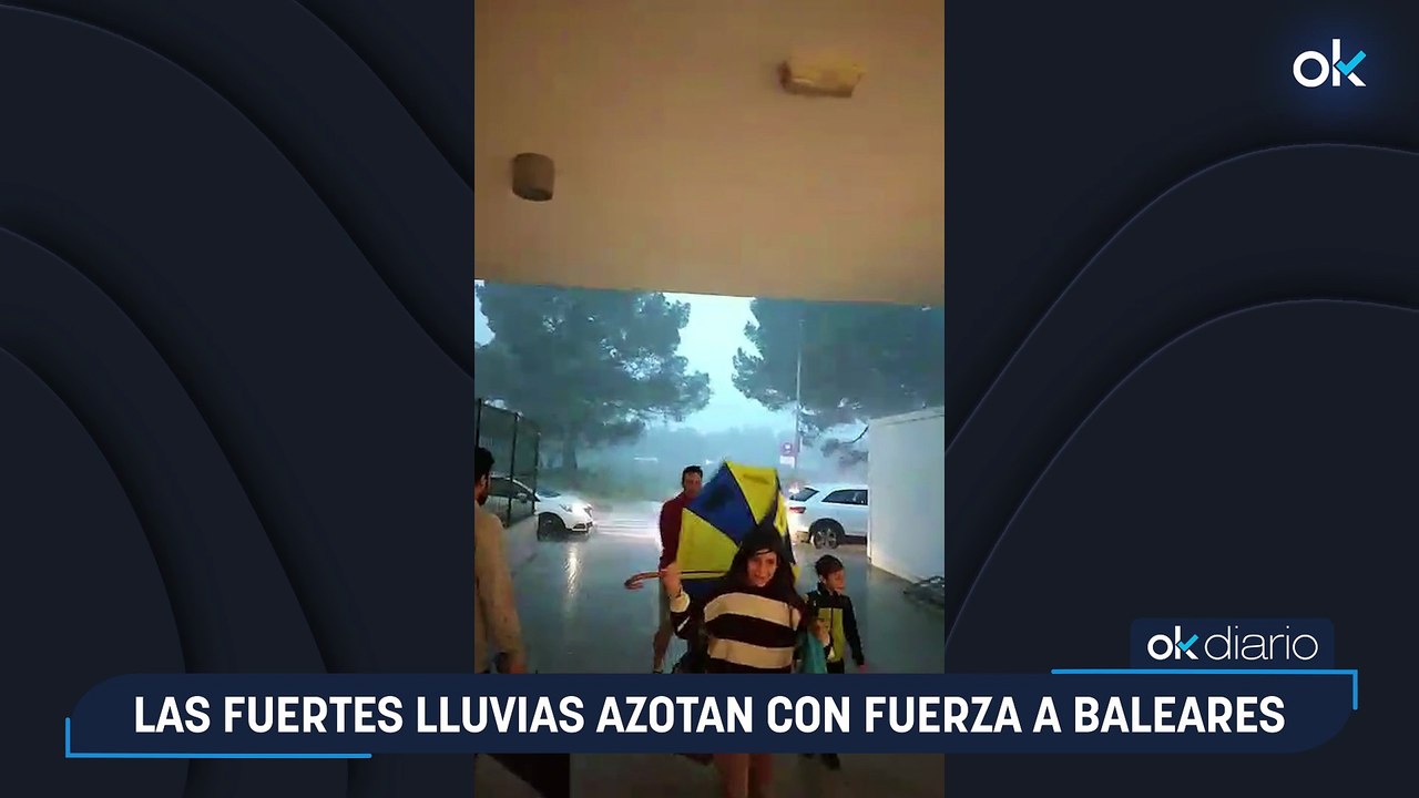 Las fuertes lluvias azotan con fuerza a Baleares