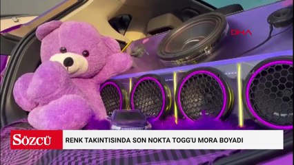 Renk takıntısında son nokta TOGG'u mora boyadı