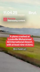 Footage shows a UPS cargo plane crashing at Louisville Muhammad Ali International Airport.