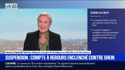 Procédures contre Shein: "On ne va pas s'arrêter là", assure Anne Le Hénanff, ministre chargée du Numérique