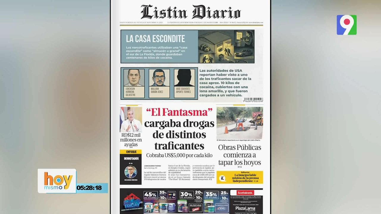 Titulares prensa dominicana jueves 06 de noviembre 2025 | Hoy Mismo
