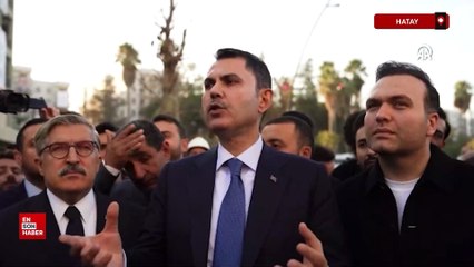 Hatay'da Bakan Kurum, genç mühendis ve mimarlarla bir araya geldi