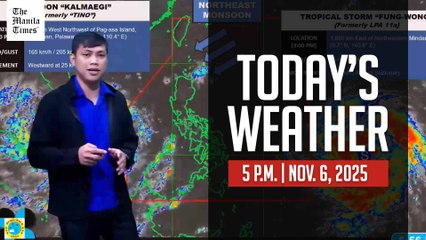 Live Weather Update at 5 P.M. on Nov. 6, 2025 🌤️