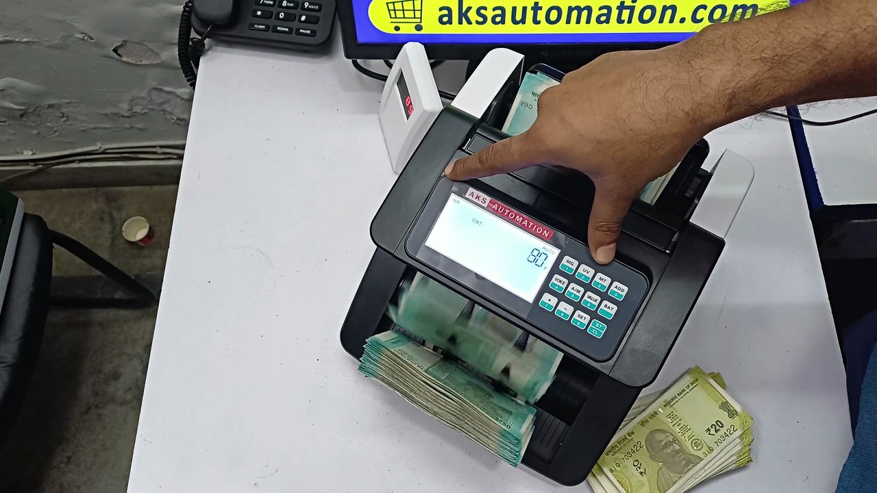 💰 Best Note Counting Machine with Fake Note Detector Supplier for Ambala, Yamuna Nagar, Panipat, Sonipat & Rohtak | AKS Automation ✨