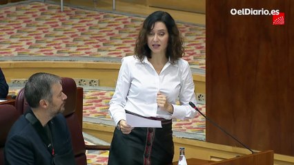 Ayuso dice que la izquierda "obstruye la labor de la justicia" con el fiscal general y le responden que no deje huir a su novio de España