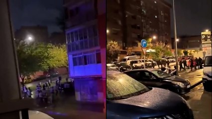 Violentas peleas entre los ultras del Rayo y del Lech Poznan en Madrid