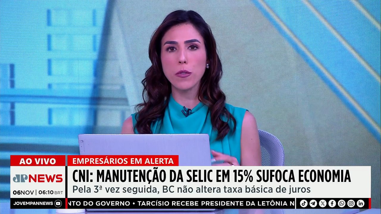 CNI: Manutenção da Selic em 15% sufoca a economia