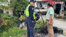 悚!台東知本機車自撞花圃 騎士噴飛衝電桿失去意識