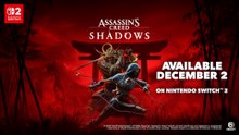 Assassin's Creed Shadows Official Nintendo Switch 2 Announcement Trailer