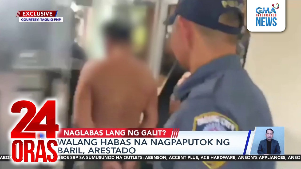 Walang habas na nagpaputok ng baril, arestado | 24 Oras