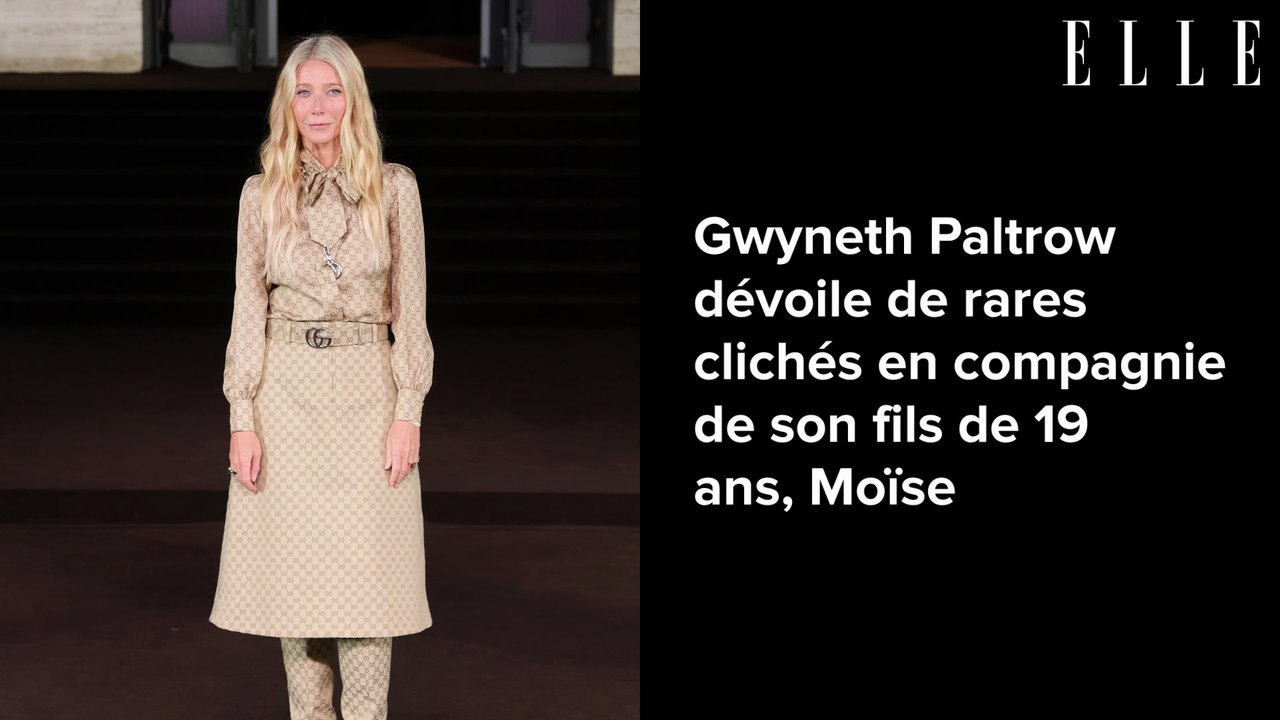 Gwyneth Paltrow dévoile de rares clichés en compagnie de son fils de 19 ans, Moïse