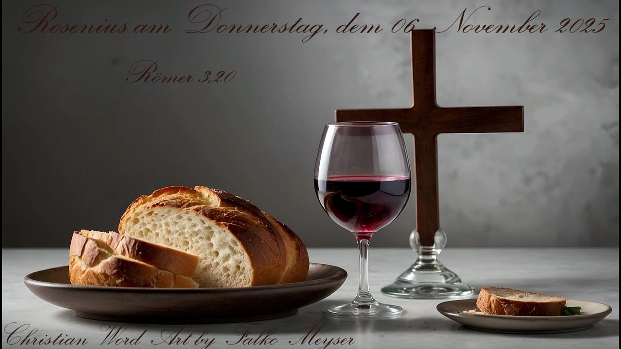 Rosenius am Donnerstag, dem 06. November 2025, zu Römer 3,20