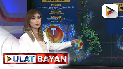 Bagyong #TinoPH, nakalabas na ng Philippine area of responsibility kaninang madaling araw | ulat ni Ice Martinez