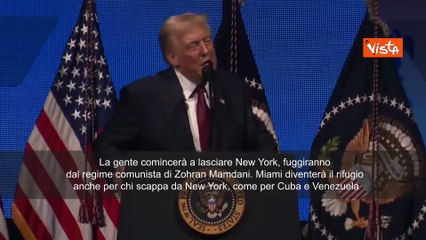Trump: A New York ci sarà regime comunista, gente se ne andrà e Miami diventerà un rifugio