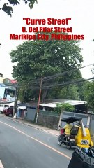Curve Street on G. Del Pilar Street in Marikina City in the Philippines