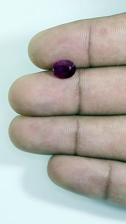 Radiant Natural Ruby Gemstone