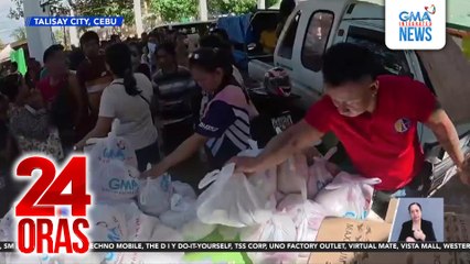 1,000 pamilyang nasalanta ng Bagyong Tino sa Talisay, hinatiran ng food packs ng GMA Kapuso Foundation | 24 Oras