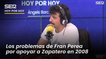 Los problemas de Fran Perea por apoyar a Zapatero: sus padres perdieron el trabajo y a él no le contrataban