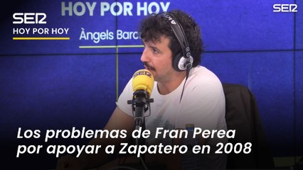 Los problemas de Fran Perea por apoyar a Zapatero: sus padres perdieron el trabajo y a él no le contrataban