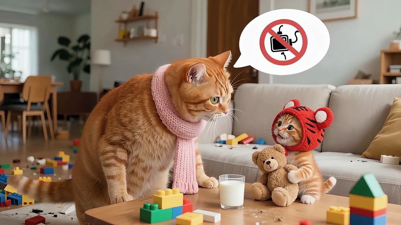 Kitchen Disaster! 🍳😹 Tiger-Hat Kitten Plays with Microwave — Eggs & Milk Fly Everywhere 🥛🐾