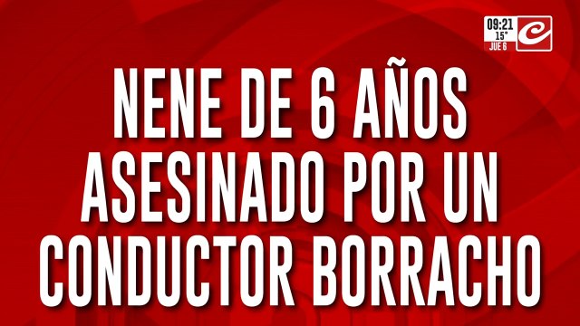 Manejaba completamente borracho, atropelló y mató a un nene de seis años
