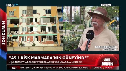 Prof. Dr. Şener Üşümezsoy: Adalar Fayı’nda risk yok, asıl risk Marmara'nın güneyinde!
