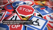 5 nuevas reglas de tránsito en EEUU que entran en vigor este mes