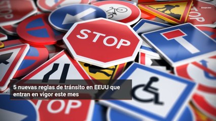 5 nuevas reglas de tránsito en EEUU que entran en vigor este mes