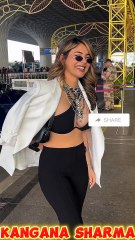 Bollywood Actress Kangana Sharma New Looks at Airport🔥🌹♥️