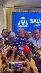 Jerônimo reafirma parceria com Bruno Reis e detalha como será ação integrada de segurança pública em Salvador; veja o vídeo