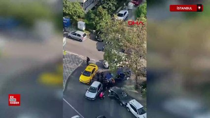 İstanbul Ataşehir'de trafikte yol kavgası