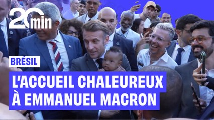 Les images de l’accueil chaleureux des Brésiliens à Emmanuel Macron avant la COP 30