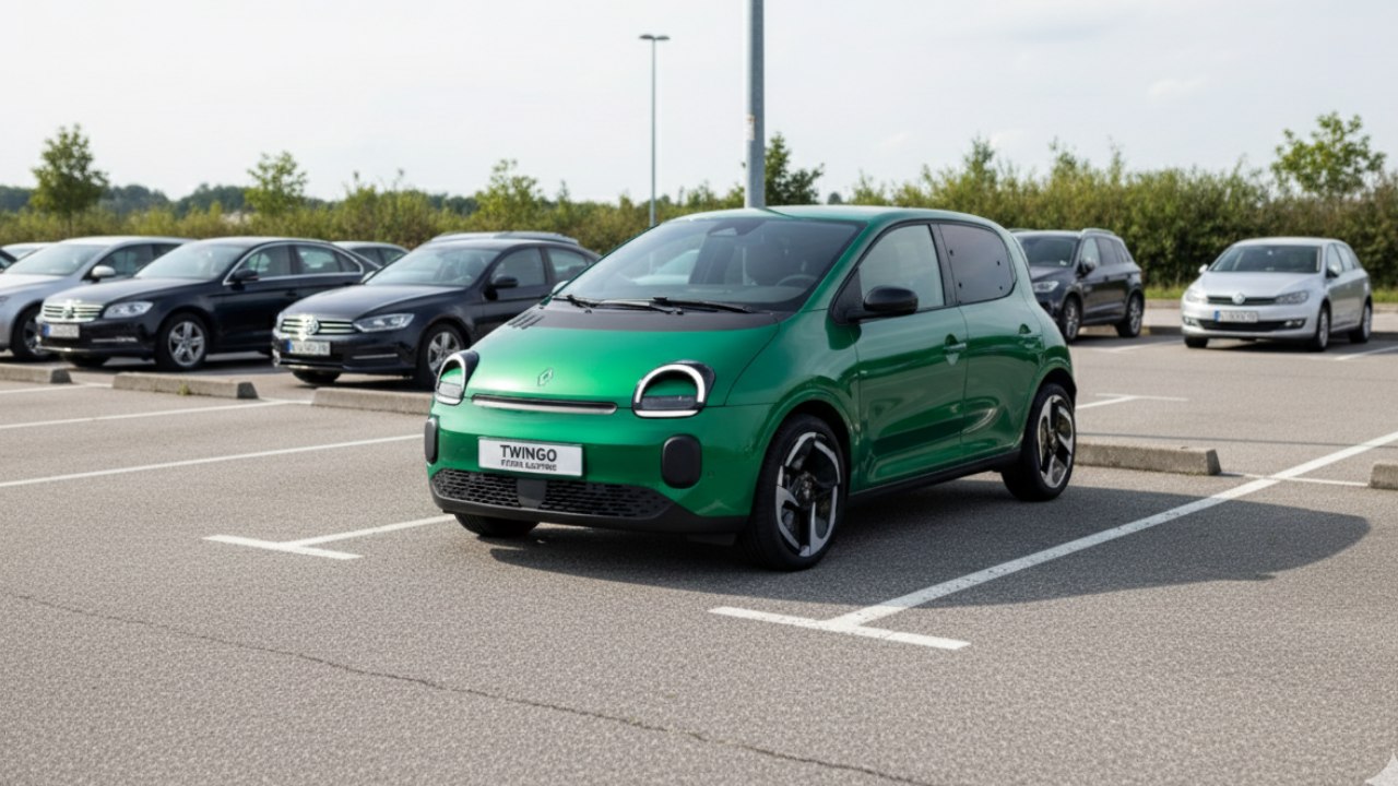Renault Twingo Electric (2026) im knallgrünen Techno Vert – alle Infos & Details