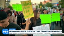 Cientos de personas marchan para exigir justicia por incendio registrado en Hermosillo