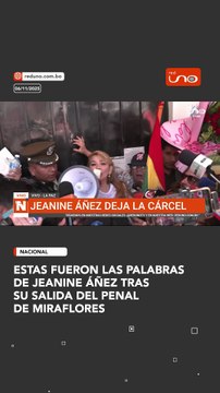 Jeanine Áñez dio sus primeras palabras tras salir del penal de Miraflores y esto fue lo que dijo