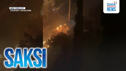 Kotse, sumabog matapos madamay sa sunog; 7 bumbero, sugatan | Saksi