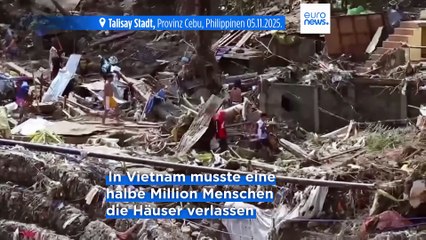 Mehr als  140 Tote: Taifun Kalmaegi verwüstet Philippinen und Vietnam