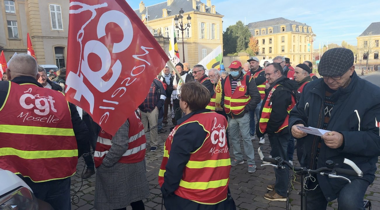 À Metz, retraités et chômeurs manifestent pour défendre leurs droits