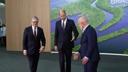 President Lula meets Prince William and Starmer at COP30