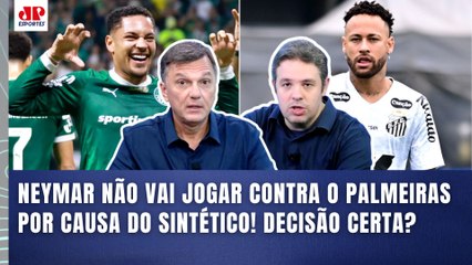 "Cara, o MEDO do NEYMAR contra o PALMEIRAS é..." OLHA o que PROVOCOU DEBATE antes de Verdão x Santos