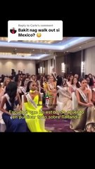 Dono do Miss Universo manda concorrente calar-se. Todas abandonaram sala