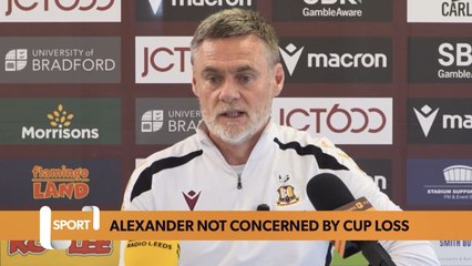 “Performance levels were right up there!” | Graham Alexander | Bradford City