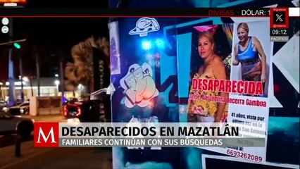 Familiares continúan la búsqueda de desaparecidos en Mazatlán